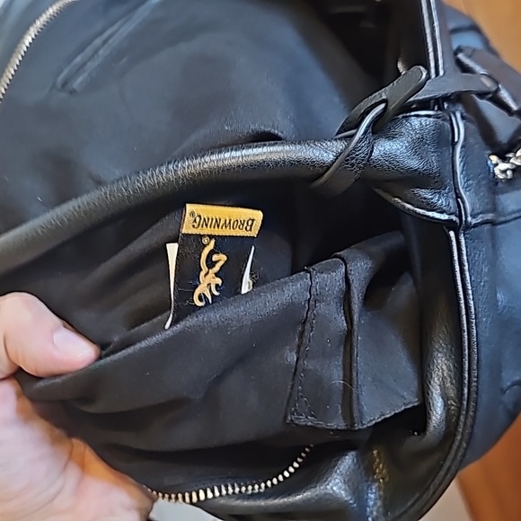 Browning Conceal Carry Handbag Alexandria Black Leather lile material - Picture 10 of 12